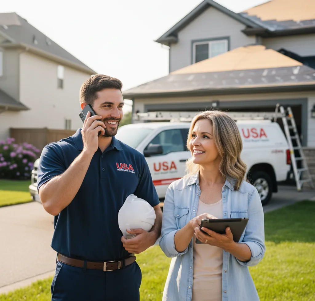 USA Roof Repair Experts customer support in Brickeys